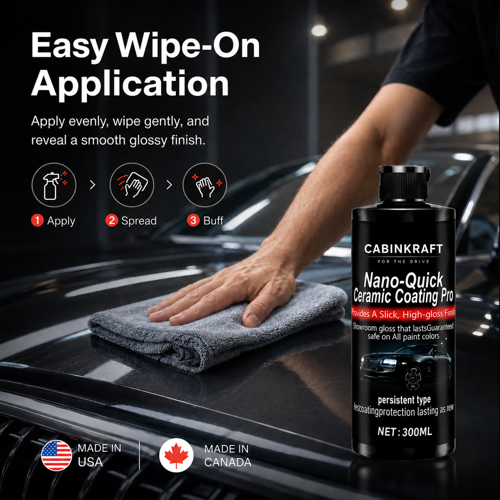 Deep gloss surface after CabinKraft nano-ceramic coating cures