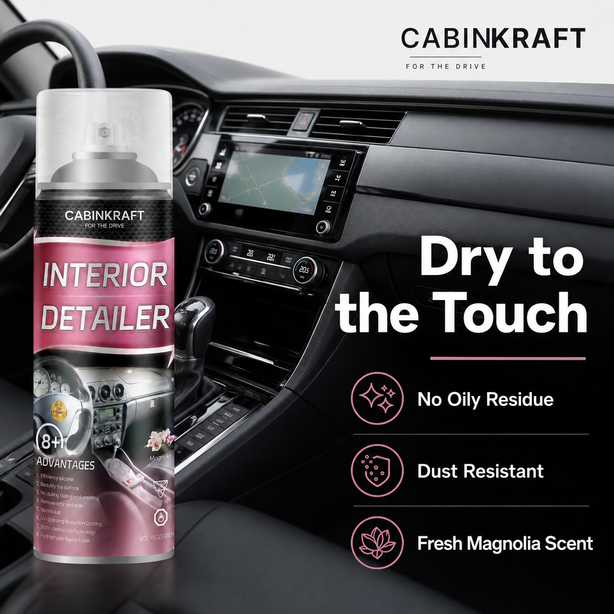 Interior Cleaner and Trim Dressing, 15 fl oz, product image 5