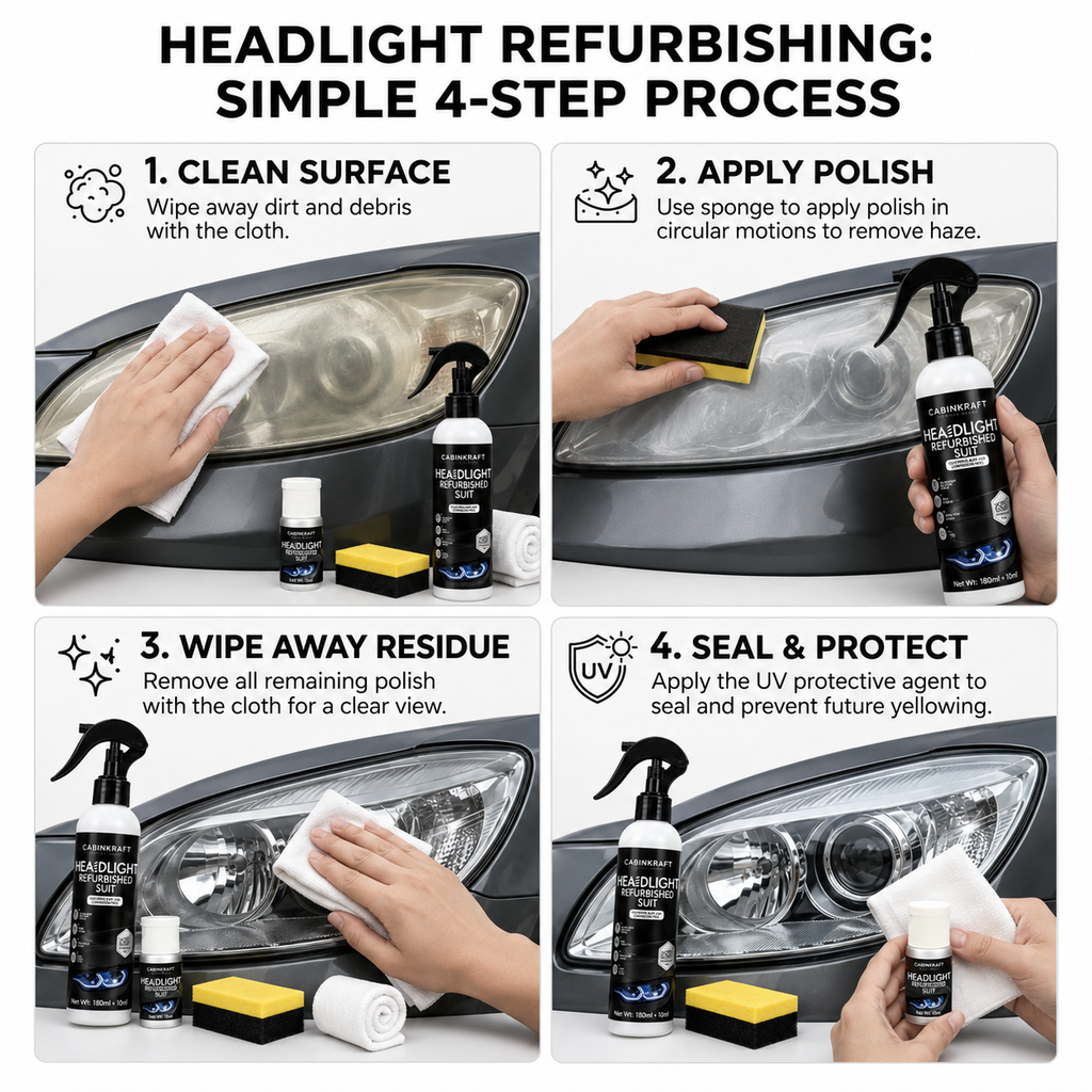 Headlight Restoration Fluid for Oxidized Plastic Lenses, product image 4