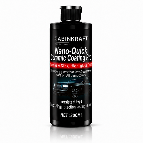 CabinKraft 300ml ceramic coating — label, formula, and coverage area