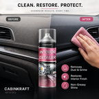 CabinKraft 15 oz detailer — label, directions, and multi-surface icons