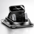 CabinKraft phone mount gripping iPhone on car dashboard