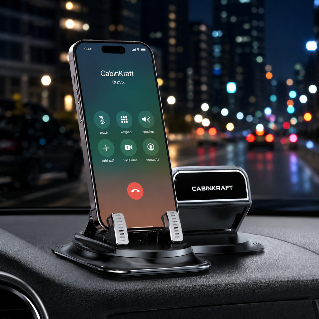 CabinKraft mount holding Android phone in landscape GPS mode