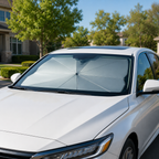 Foldable Windshield Sunshade, Universal Fit, Silver, product image 7
